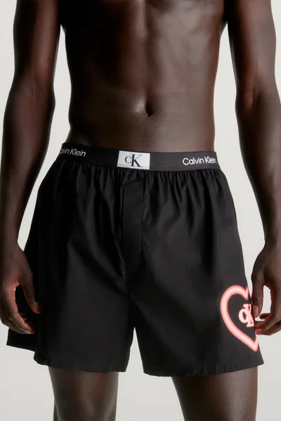 Pánské trenýrky - černé s potiskem - Calvin Klein