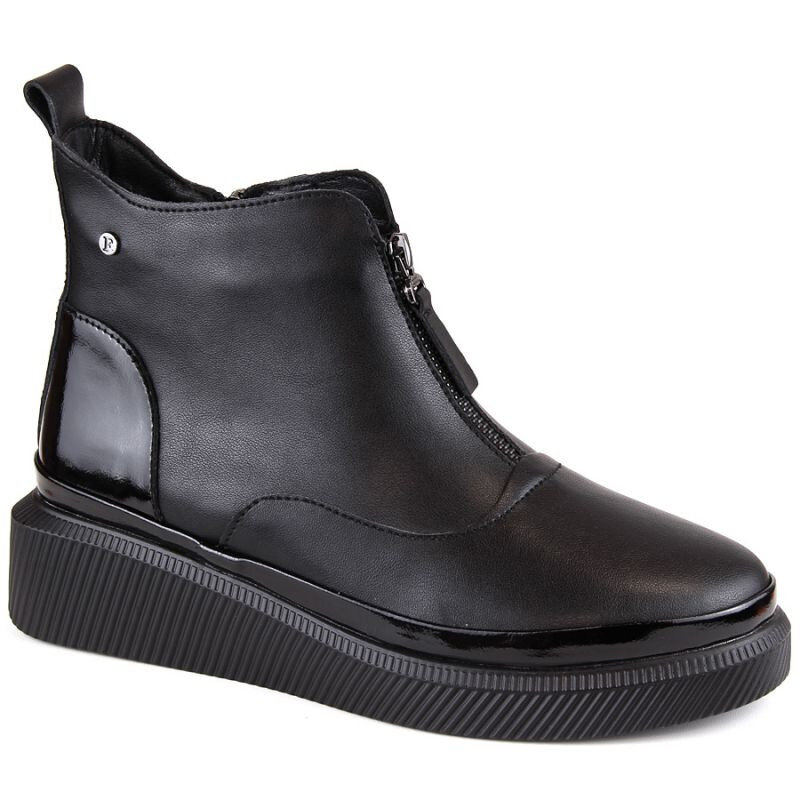 Černé zateplené kožené boty FILIPPO pro ženy, 40 i476_15909326