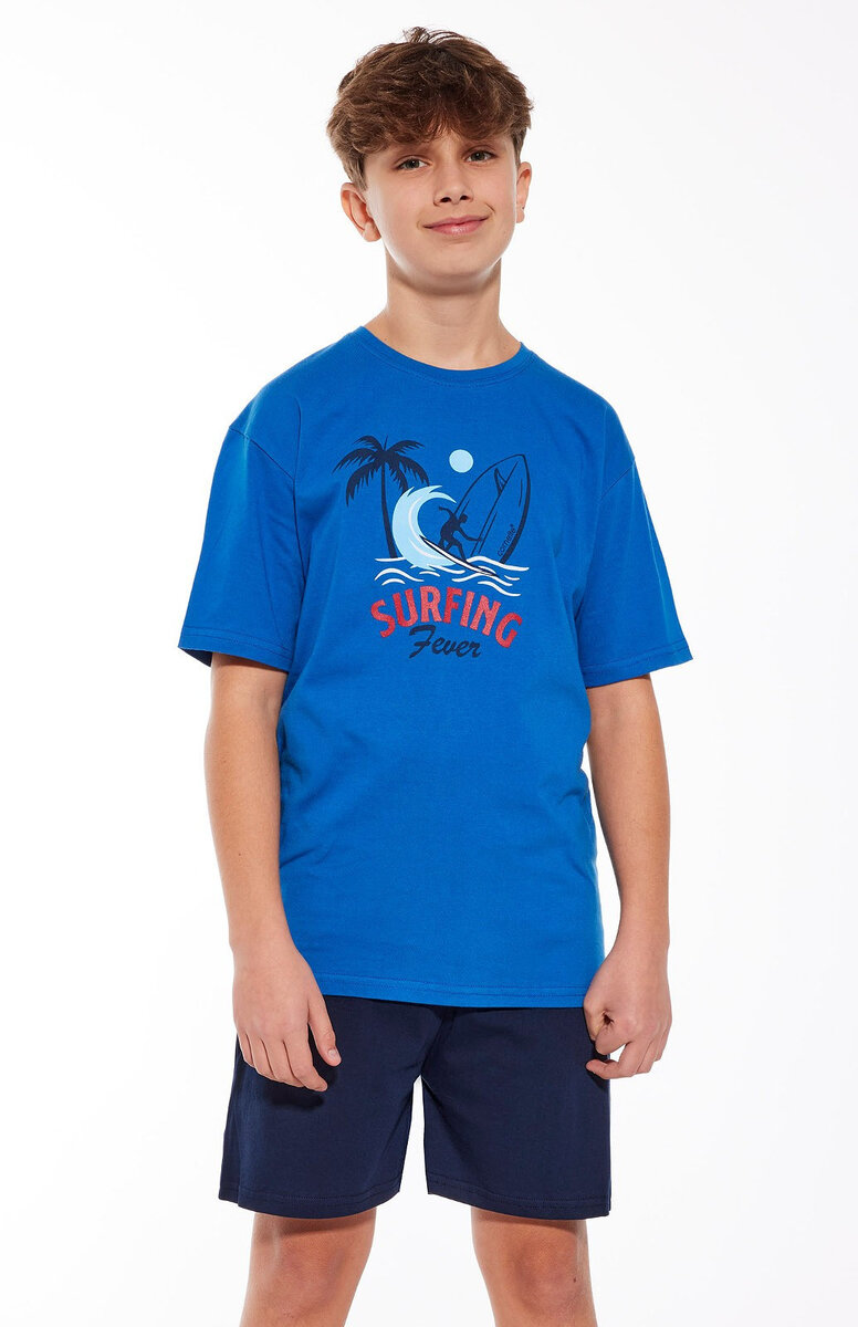 Surfující chlapecké pyžamo Cornette Young Boy, modrá 146-152 i384_98062897
