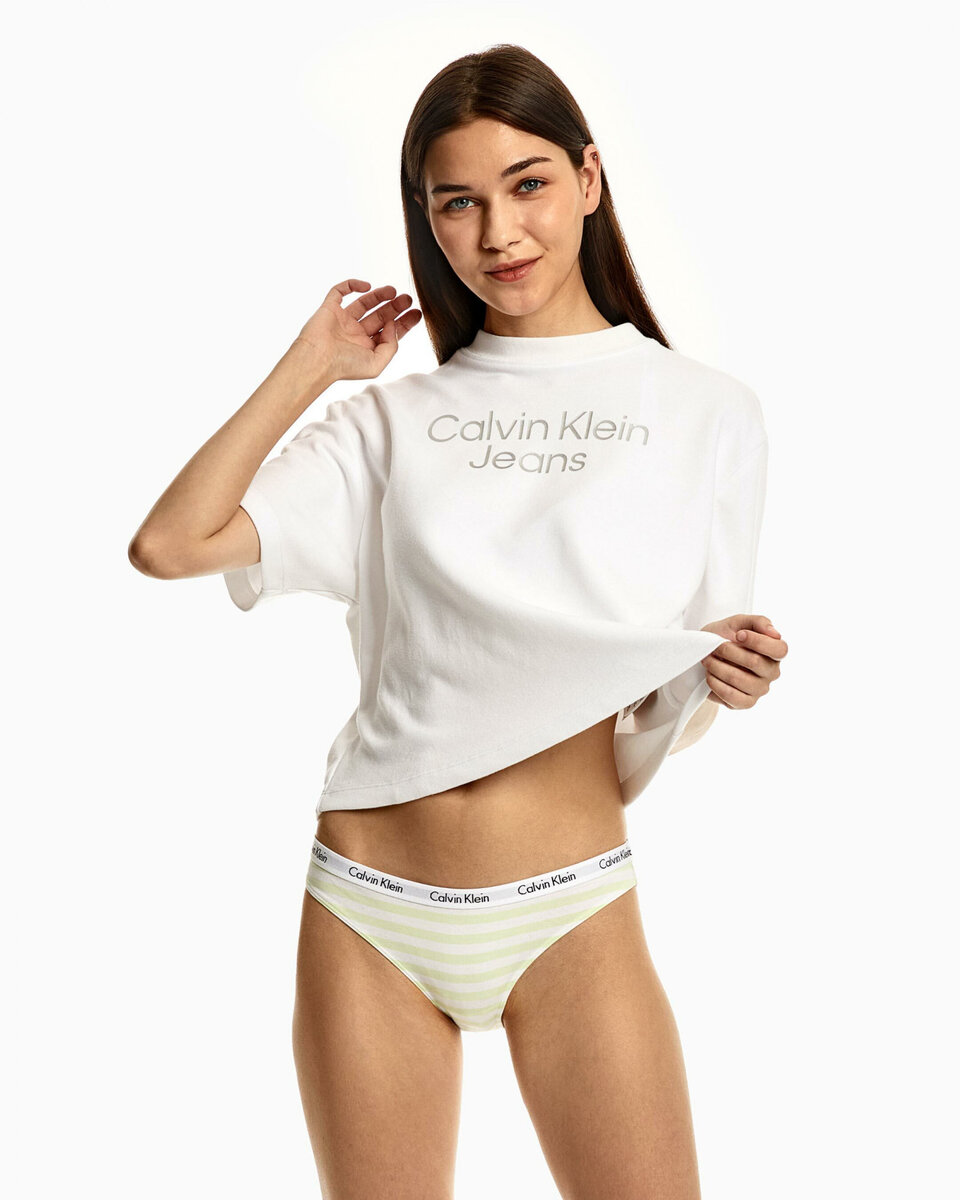 Dámské kalhotky IEW 5XE bílážlutá - Calvin Klein, žlutá-bílá L i10_P57458_1:1903_2:90_