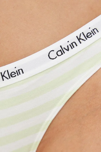 Dámská tanga 5333 5XE bílážlutá - Calvin Klein