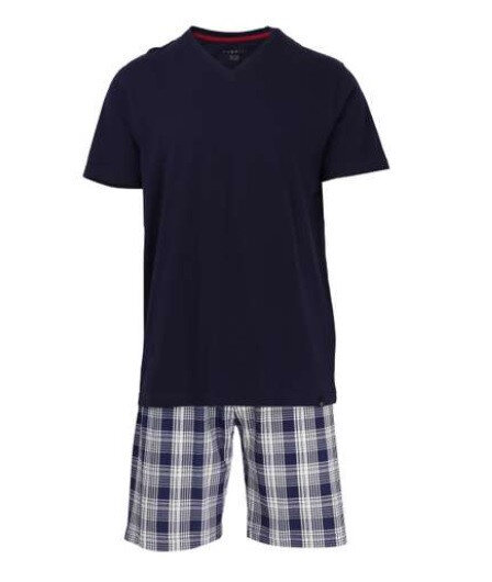 Pánská pyžamo krátké - 6ED0I 93R8W - tm modré - Bugatti, tm.Modrá 48 i10_P54425_1:832_2:39_