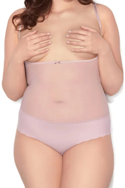 Dámské stahovací body Glam string pink - Mitex