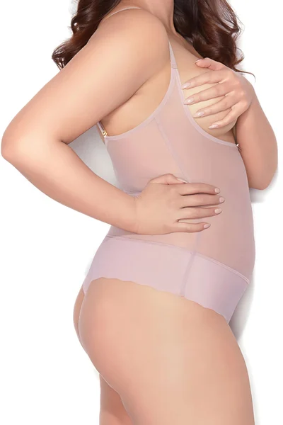 Dámské stahovací body Glam string pink - Mitex