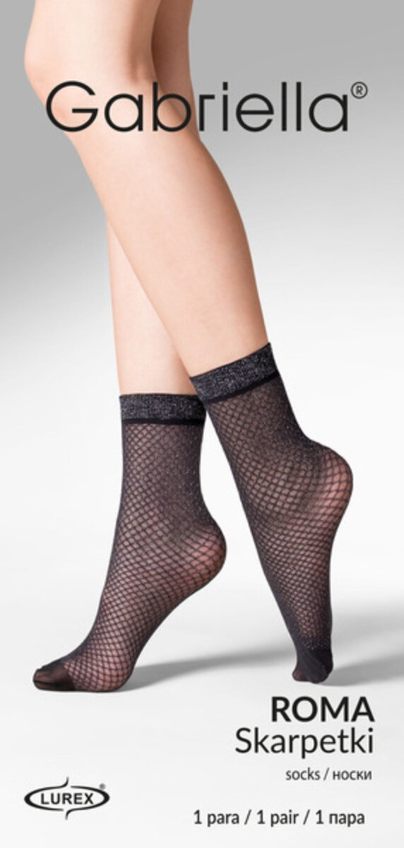Tenké dámské vzorované ponožky ROMA Gabriella, béžová UNI i170_69100102
