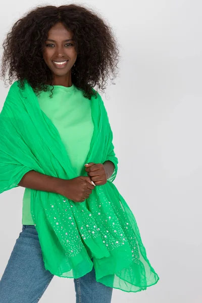 Zelený dámský šátek Viskóza 192x98 cm od FPrice