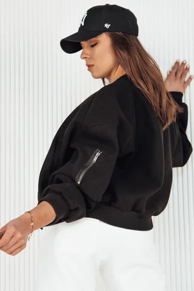 BONDAI dámská černá oversized bomber bunda Dstreet