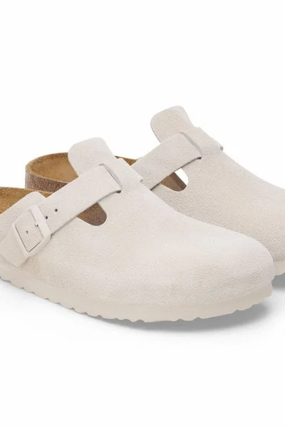 Žabky Birkenstock Boston W dámské kožené dřeváky