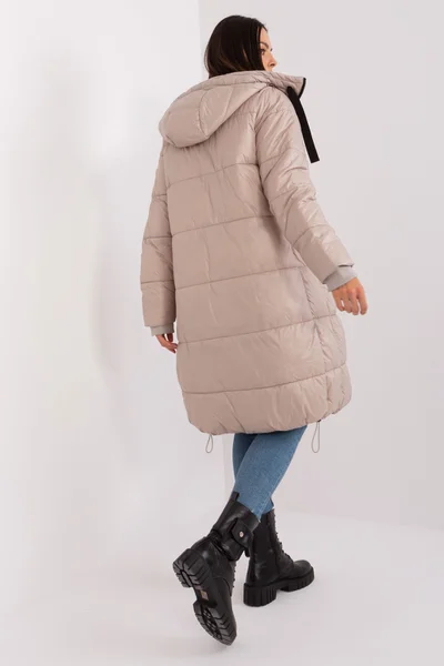 Zimní dámský kabát SUBLEVEL béžový