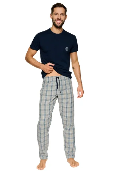 Krátké pyžamo Henderson v tmavě modré barvě