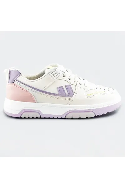 Bílo-fialové dámské sportovní boty 279YEG Mix Feel
