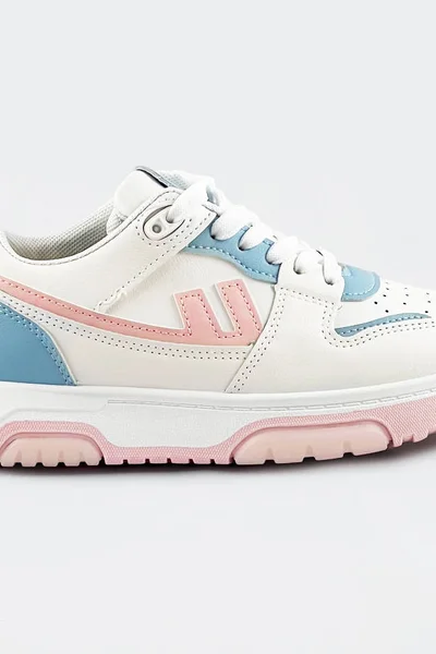 Bílo-světle modré dámské sportovní boty 770I Mix Feel