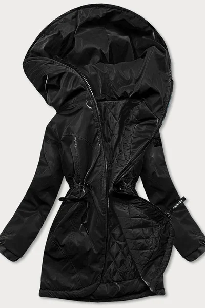 Černá bunda pro ženy s kapucí OF42 S'WEST