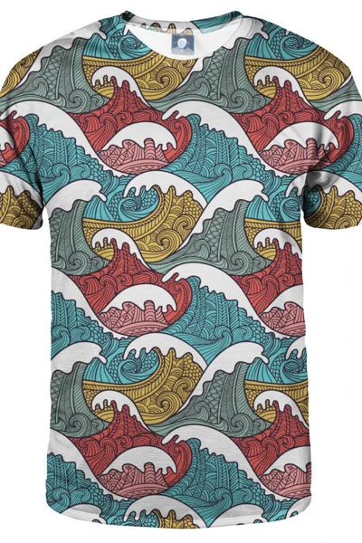 Dámské Unisex Tričko Aloha From Deer Tribal Waves Blue