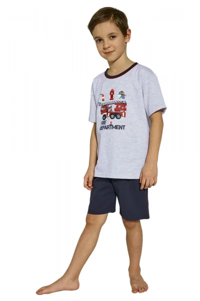 Kvalitní chlapecké pyžamo pro malého hasiče Cornette