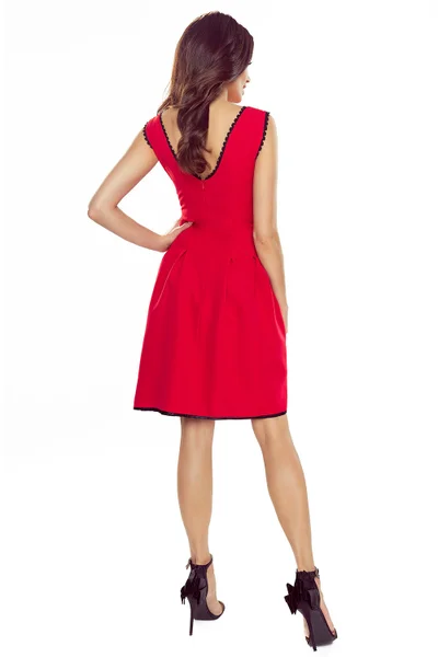 Červené krajkové šaty Bergamo