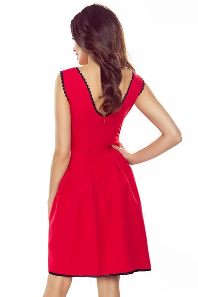 Červené krajkové šaty Bergamo