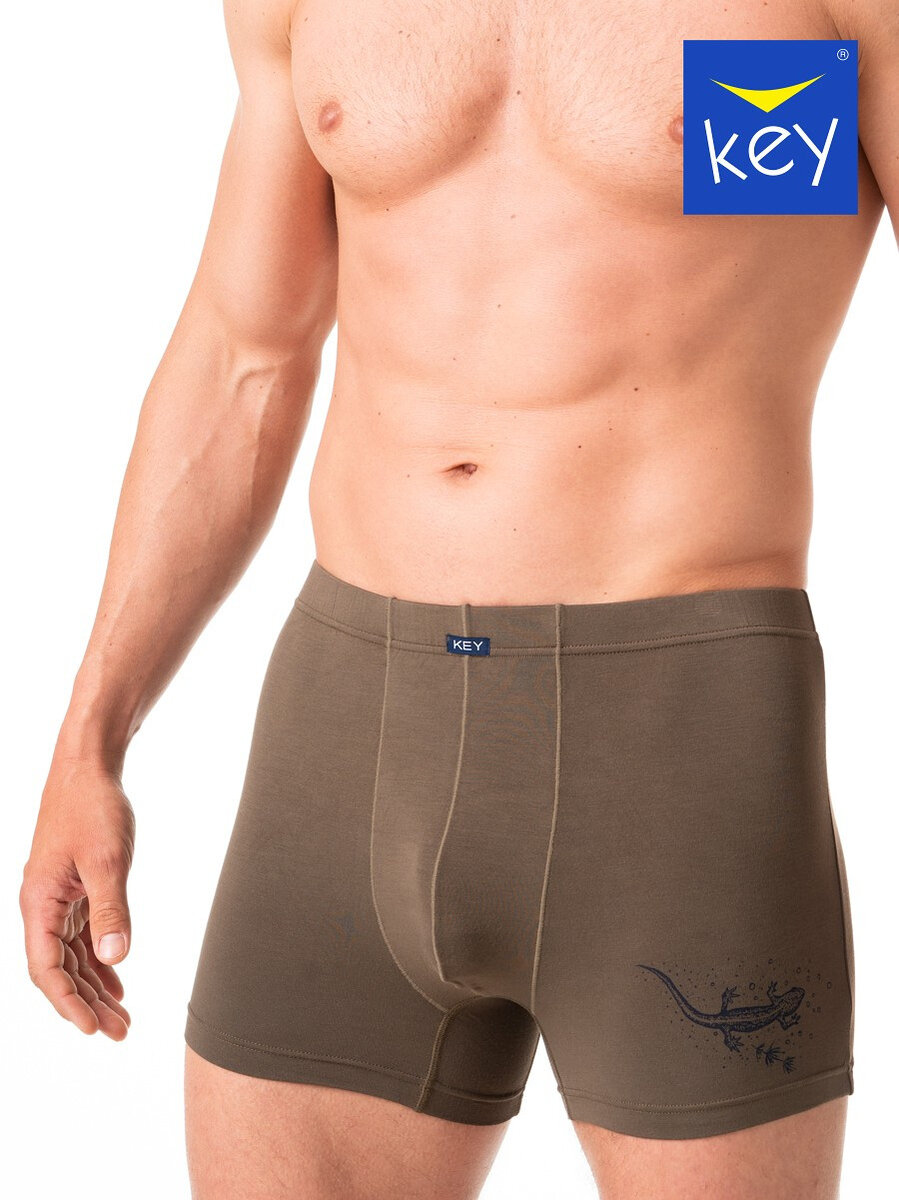 Komfortní boxerky pro muže Key, khaki XXL i384_8923861