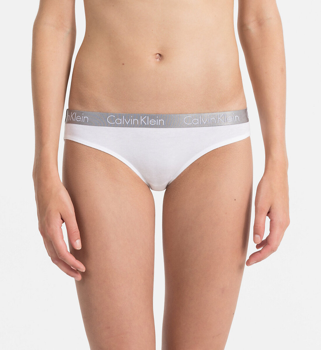 Radiant Cotton - Dámské bílé kalhotky Calvin Klein, bílá XL i10_P27098_1:2021_2:93_
