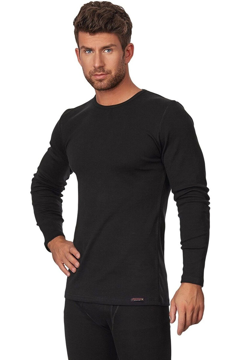 Černé pánské tričko 214 Comfort Cotton - Cornette, černá 3XL i41_78375_2:černá_3:3XL_