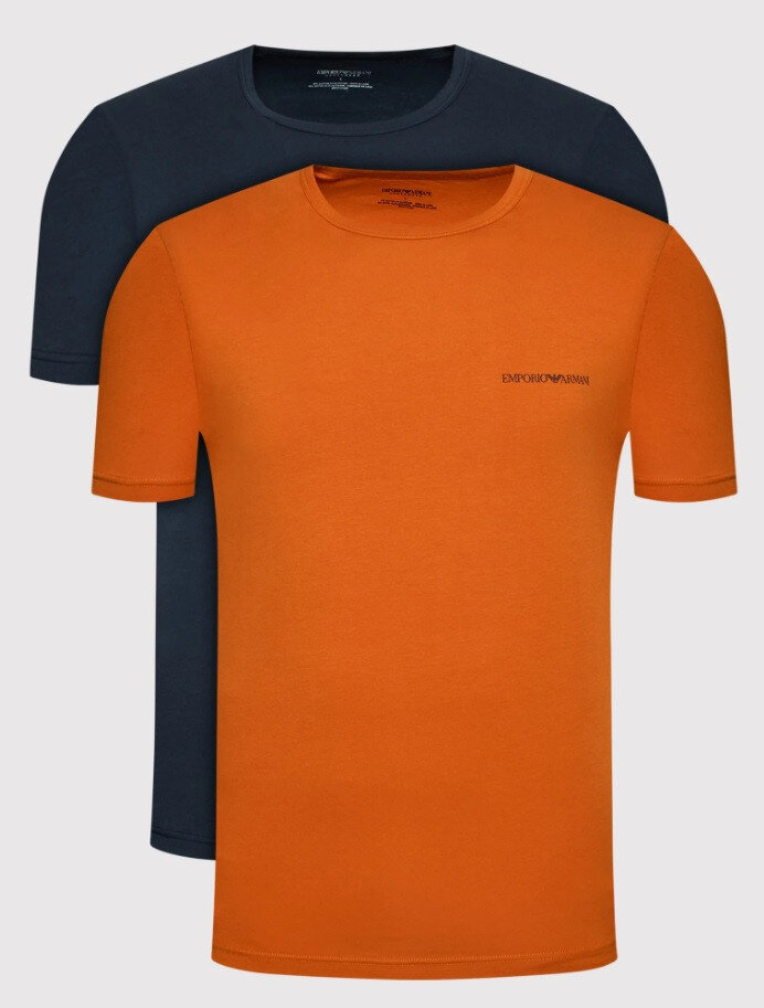 Pánské triko - 79NX24 OG43 8531 - oranžovátmmodrá - Emporio Armani, oranžová - modrá L i10_P54733_1:575_2:90_