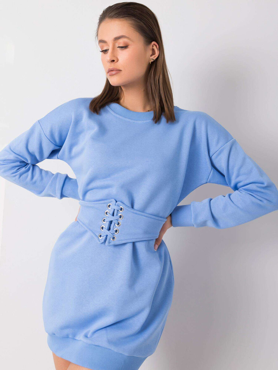Dámská modré mikinové šaty RUE PARIS FPrice, L/XL i523_2016102816034