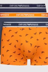 Boxerky pro muže 8JFC3 647O A9KR - tmmodráoranžová - Emporio Armani