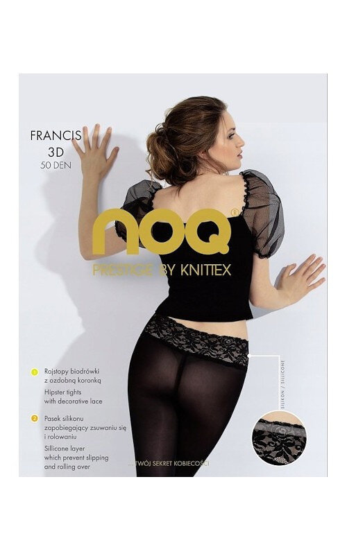Dámské punčochové kalhoty Knittex Francis 3D 2NBY den, nero 2-S i384_28603494