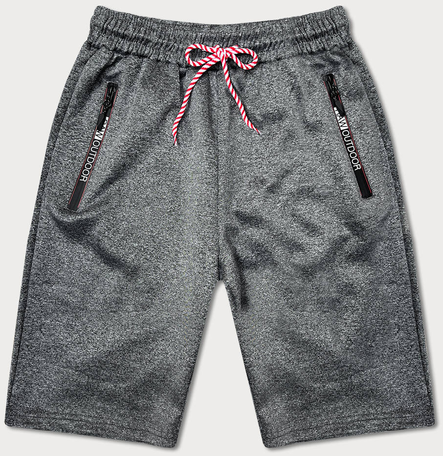 Sportovní šedé kraťasy s volnými nohavicemi J.STYLE pánské, odcienie szarości XL i392_22060-44