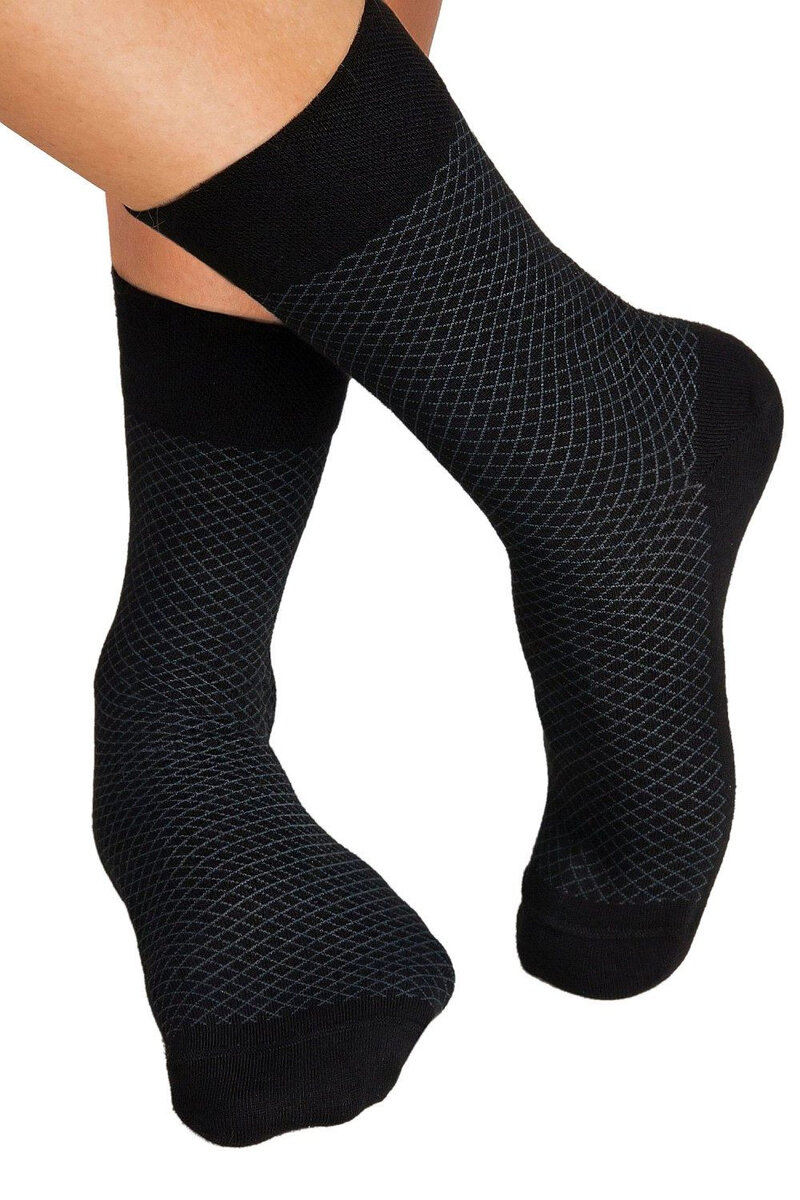 Černé bambusové pánské ponožky - Noviti Lux, černá 43/46 i41_81477_2:černá_3:43/46_