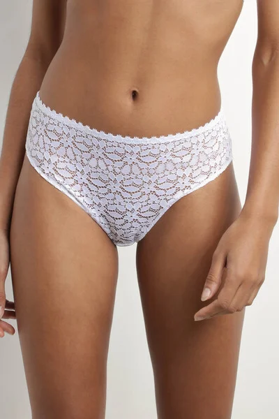 Klasické bílé dámské kalhotky DIM DAILY DENTELLE BRIEF