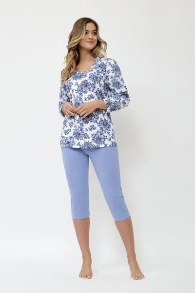 Modrokvěté pyžamo pro ženy M-Max