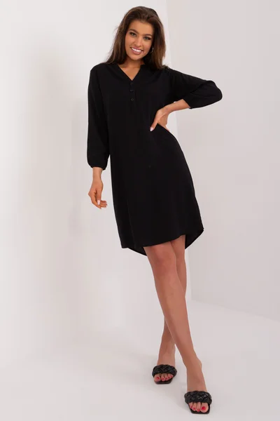 Černé dámské šaty Elegantní Styl