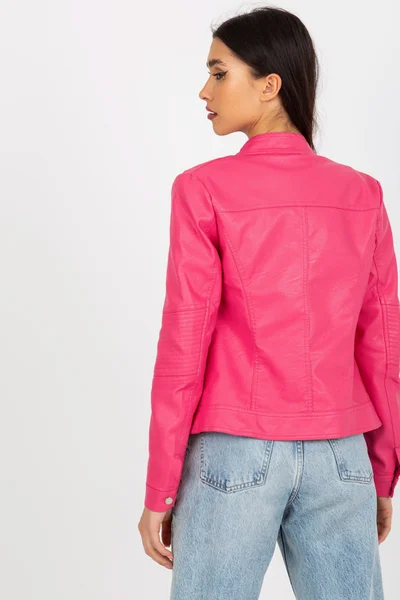 Růžová bunda pro ženy s krátkým střihem od FPrice