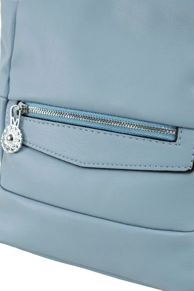 Světle modrá dámská kabelka vyrobená z ekologické kůže FPrice