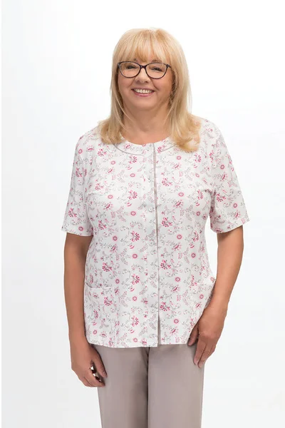 Květinové pyžamo pro ženy MARTEL Maria I 3XL-4XL