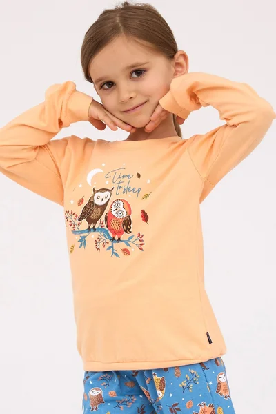 Dívčí pyžamo Cornette Kids Girl 977/176 Owls 2 dł/r 86-128