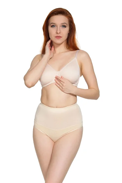 Dámská stahovací tanga Iga beige - Mitex