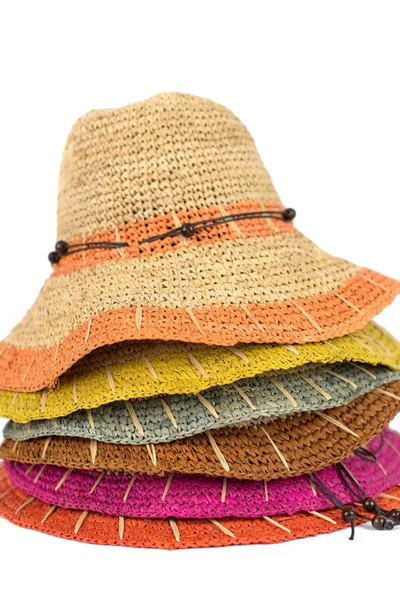 Letní dámský klobouk s korálky - Hořčicová krása