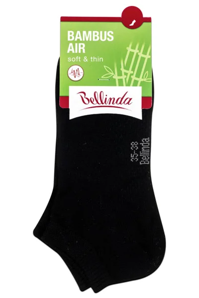 Krátké dámské bambusové ponožky BAMBUS AIR LADIES IN-SHOE SOCKS - BELLINDA - černá