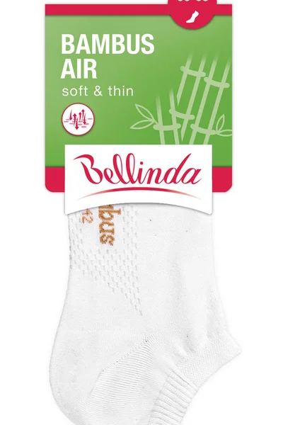 Krátké dámské bambusové ponožky BAMBUS AIR LADIES IN-SHOE SOCKS - BELLINDA - černá