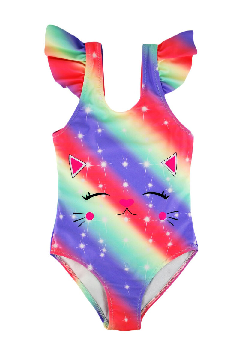 Vícebarevné jednodílné plavky pro dívky Noviti Girl, Vícebarevné 92-98 i384_19500126