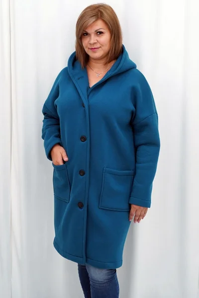 Kabátová dámská halenka Karko Plus Size