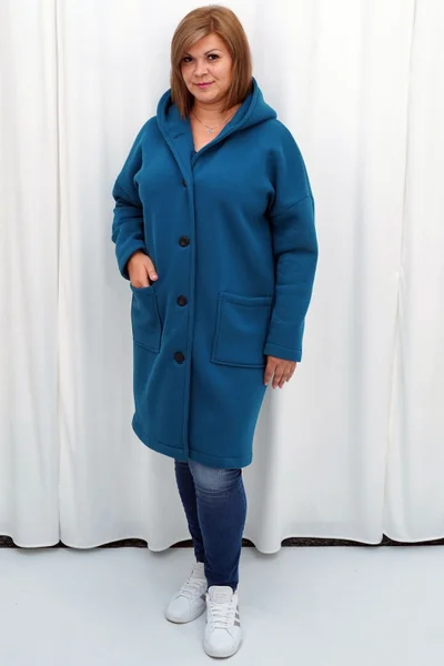 Kabátová dámská halenka Karko Plus Size