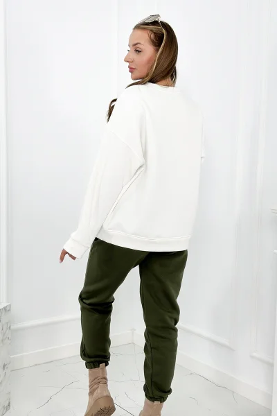 Zateplená souprava Brooklyn khaki - K-Fashion