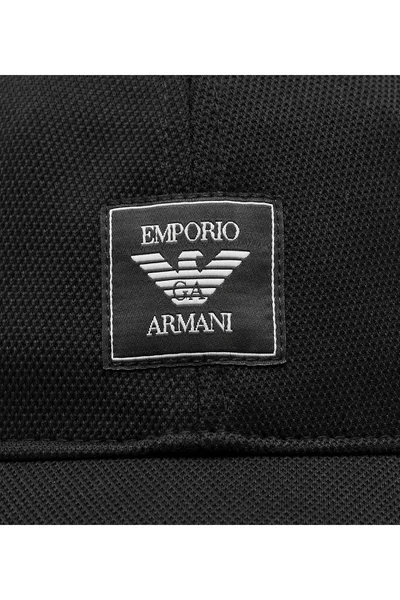 Emporio Armani Dětská Černá Kšiltovka s Logem