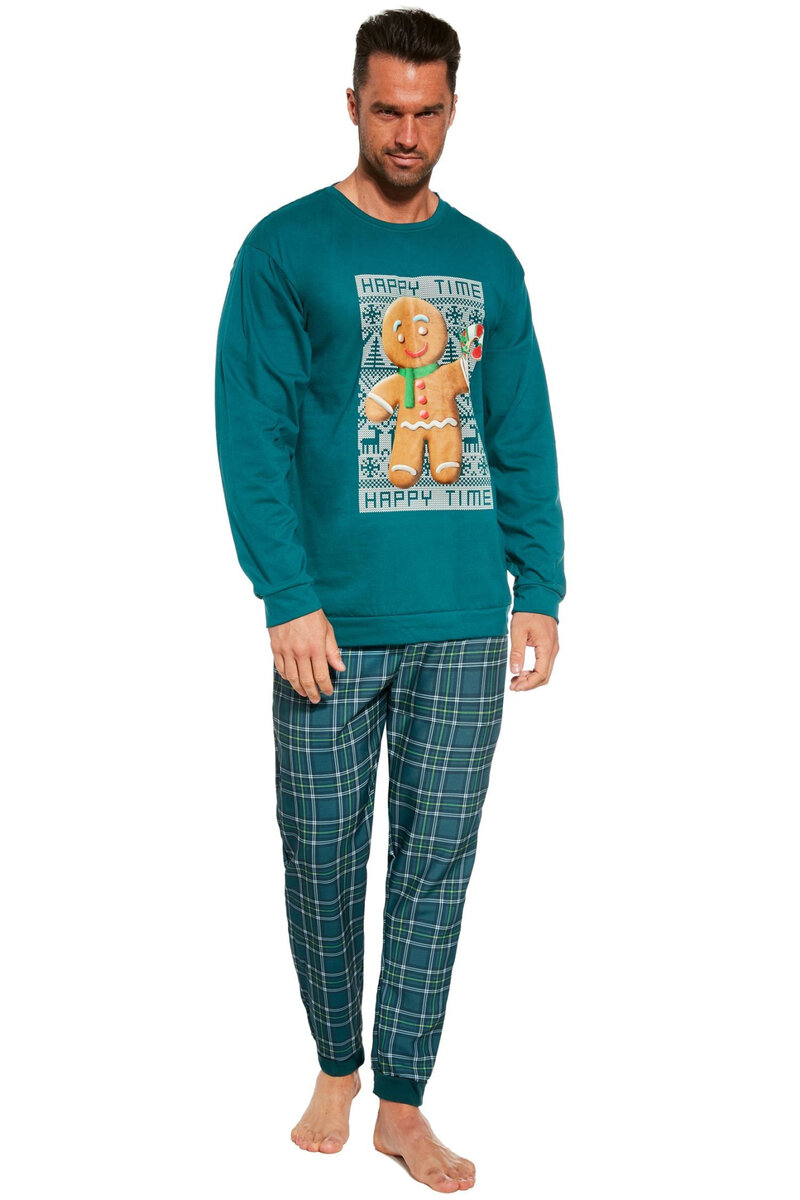 Zelené pyžamo pro muže Cookie 2 - Cornette, Zelená XL i41_9999933172_2:zelená_3:XL_