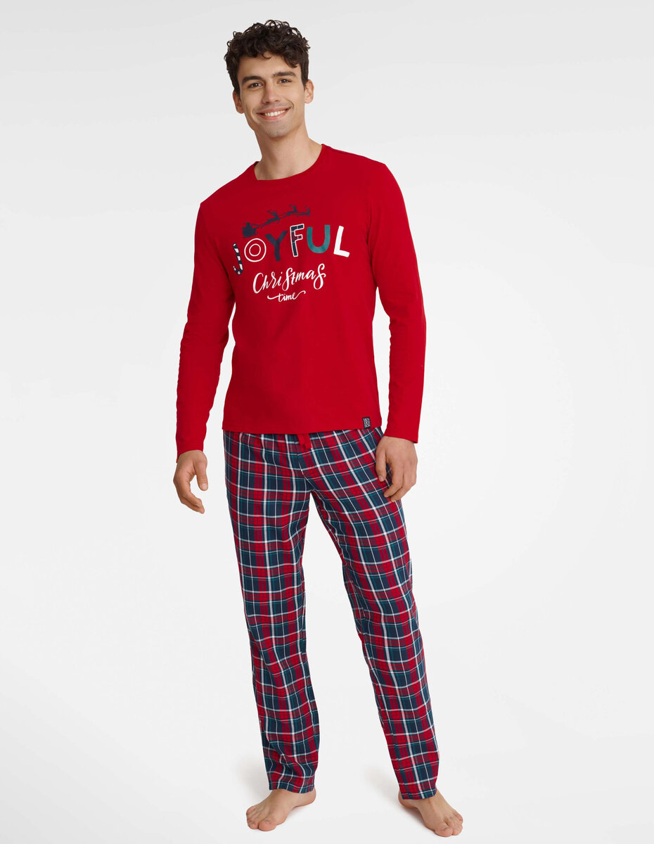 Vánoční pánské pyžamo s dlouhými rukávy a motivem Henderson, L i556_61729_13_35