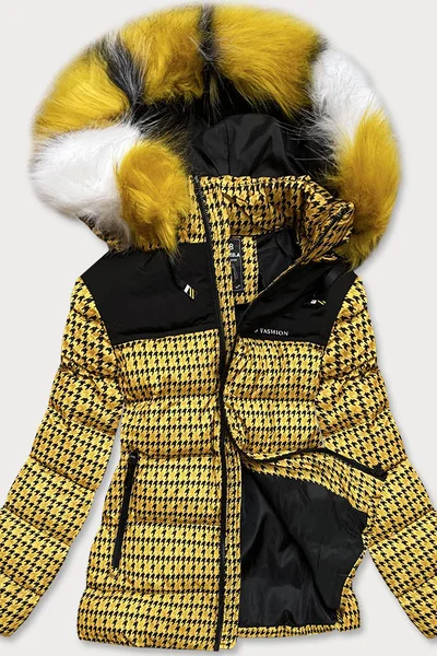Zimní dámská sportovní bunda s odnímatelnou kožešinou SPEED.A