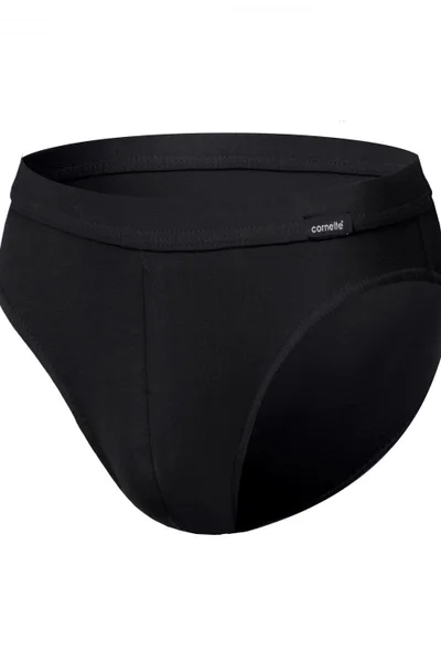 Černé pánské slipy ComfortFit - Cornette